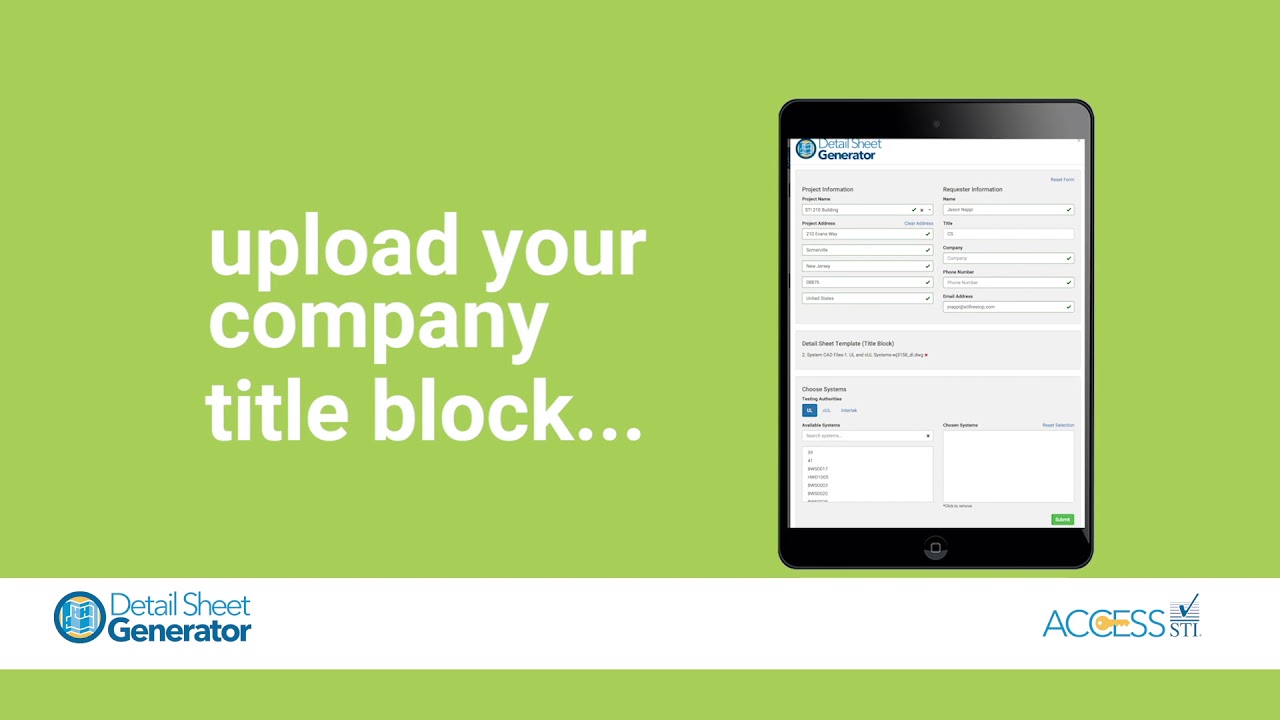Detail Sheet Generator