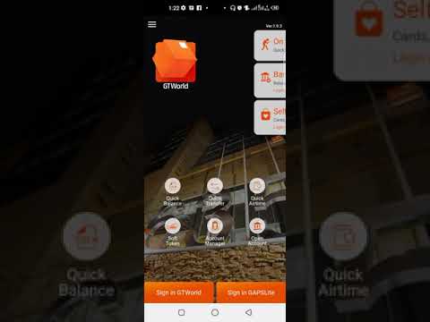 Mobile Banking (GTWorld app)