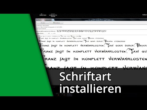 Gimp . & Photoshop Tutorial | Neue Schriftarten installieren [Deutsch/HD]