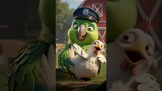 Police Parrot #kidssongs #viralshorts #kidslearning #viralvideo #babylearning #funfortoddlers
