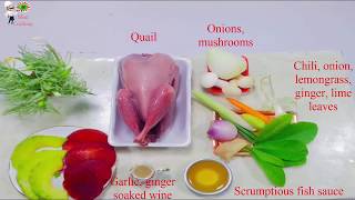 Mini Cooking : Steamed quail with scrumptious fish sauce