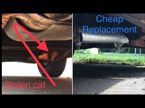 Cheap replacement for catalytic converter with no welding