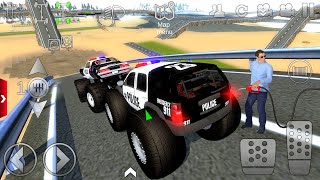 Monster Police Truck driving mud Extreme Off-Road #4 - Offroad Outlaws Police game Android Gameplay screenshot 2