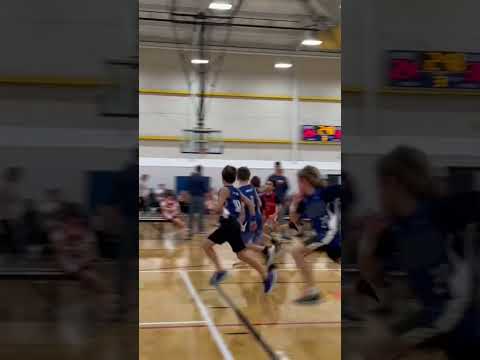 My little brother blocked him hard!#basketball #shorts