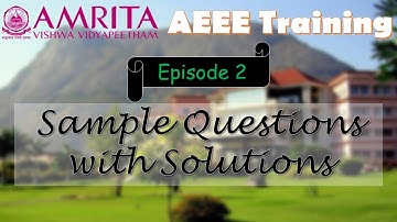 AEEE 2024 Question Paper Worksheet | Previous Year Question with Step-by-Step Solution | Episode 2
