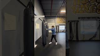 To close to the bag to throw a round kick? Check this out💪🏼🥊