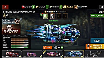 Dead Target : Zombie || Striking Scale Vacuum Juicer Unlocked ||