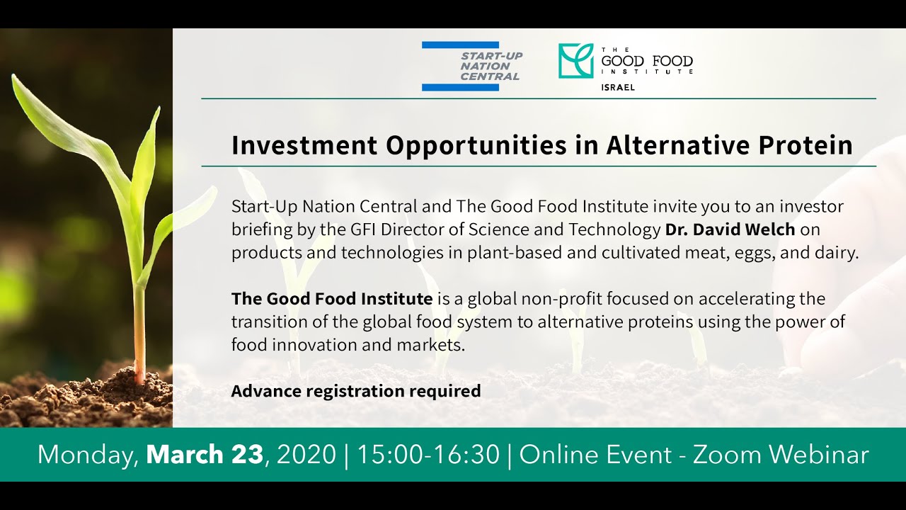 Investment Opportunities in Alternative Protein YouTube