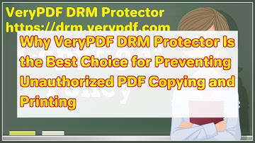Why VeryPDF DRM Protector Is the Best Choice for Preventing Unauthorized PDF Copying and Printing