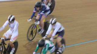 Kristine Vogel wins Gold Women's Keirin Finals CALI 2017