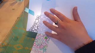 Tracing an image in a bound book part 1 | Decorating a page in my bullet journal