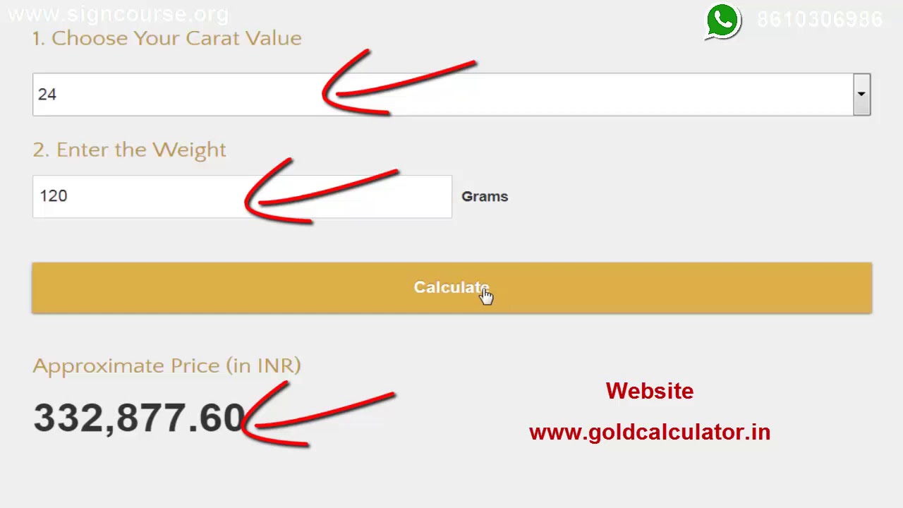 Gold Coin Calculator YouTube