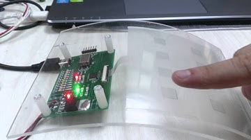 The flexible touch panel is used on shell of curved surface.