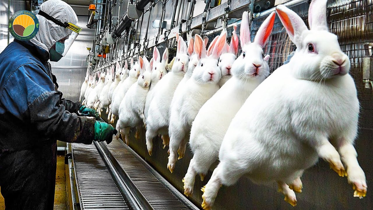 How China Farmers Raise Millions Rabbit For Meat: Rabbit Processing in ...