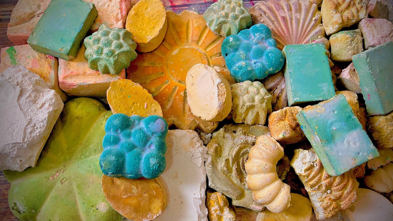 Clearing Old Chalk Stock⭐️| Satisfying Dusty Chalk Crushing ASMR 