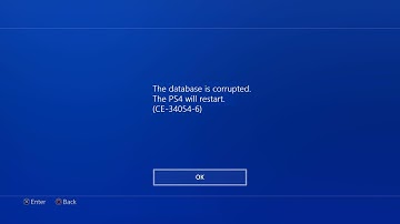 Fixed PS4 Error Code CE-34054-6 and CE-41813-7 | The database is corrupted