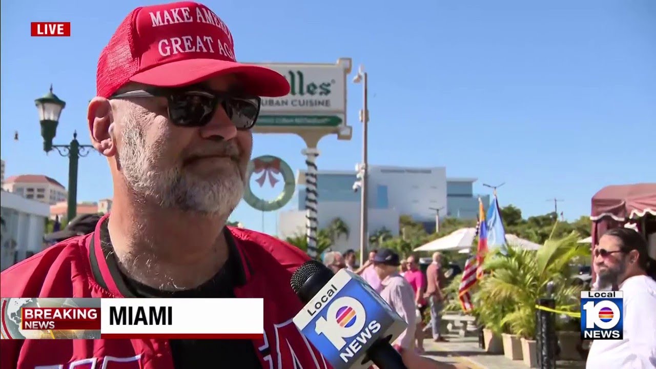 Crowds gather at Versailles as South Floridians celebrate Nicolas Maduro's capture
