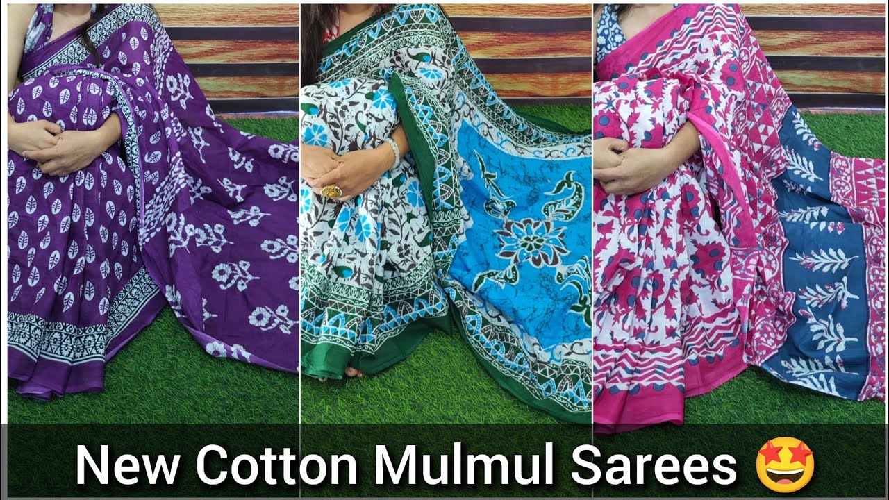 New Arrival Cotton Mulmul Sarees 😍 | Affordable Price | 499 Only | 