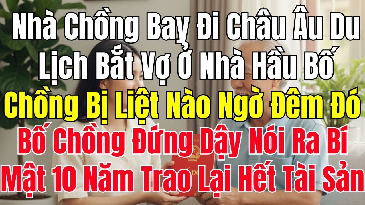 Nhà Chồng Bay Đi Châu Âu Du Lịch, Bắt Vợ Ở Nhà Hầu Bố Chồng Bị Liệt Nào Ngờ Đêm Đó Bố Chồng Đứng Dậy
