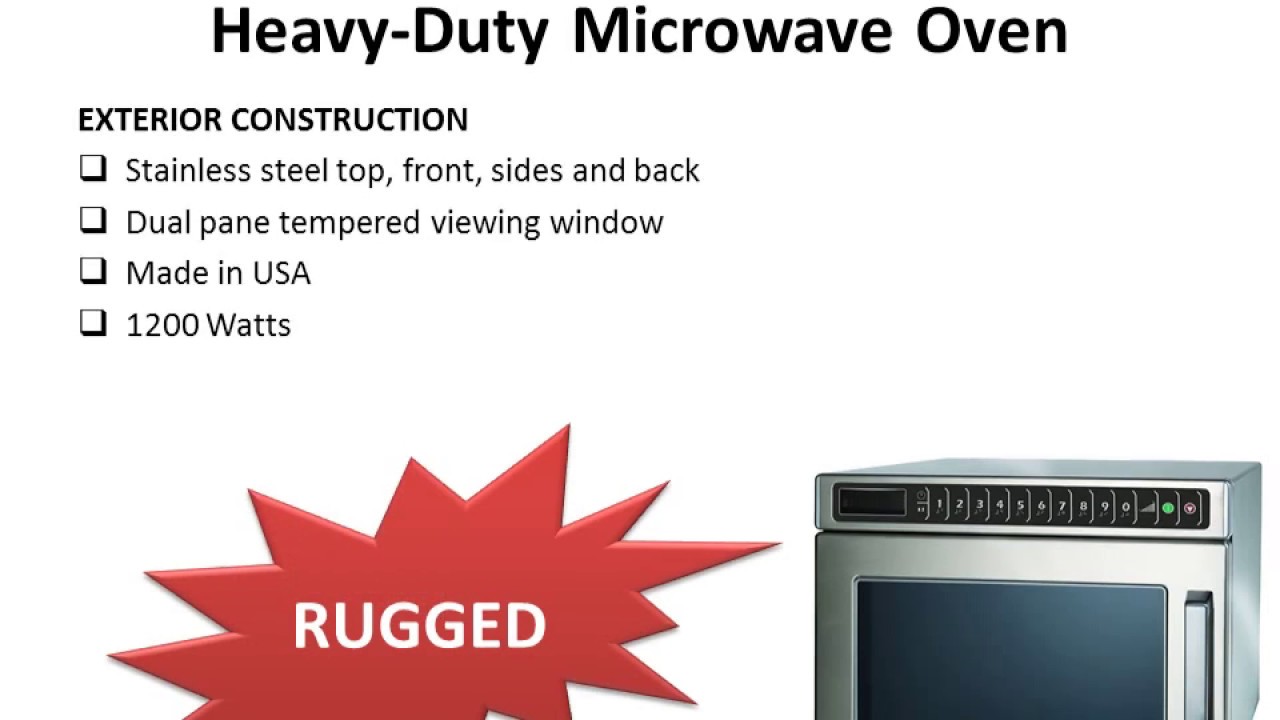 Amana Commercial HDC12A2 Heavy Duty Microwave Oven Review