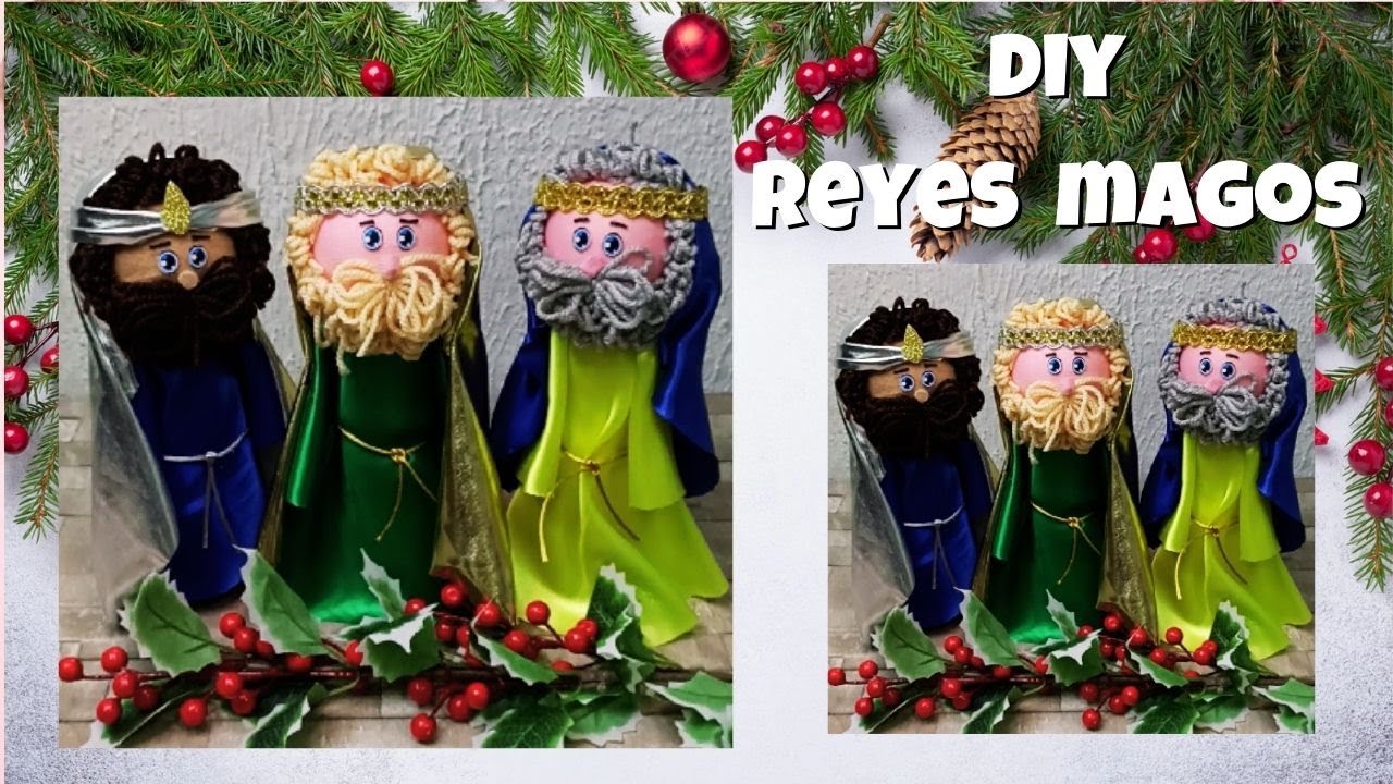 DIY REYES MAGOS con cartón reciclado  / DIY para NAVIDAD 🎄☃⛄