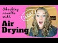 Air Drying Wavy Hair (2A, 2B, 2C hair)  WAVY CURLY HAIR JOURNEY