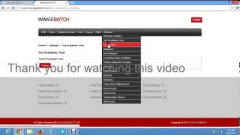 ManageBatch -Coaching Institute Management Software