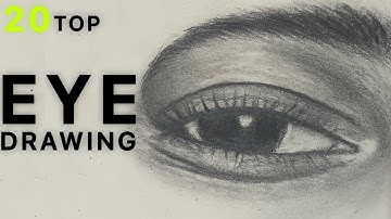 😳 Easy Eye Drawing Tutorial for Beginners |Step by Step Pencil Drawing Lesson / Top 20