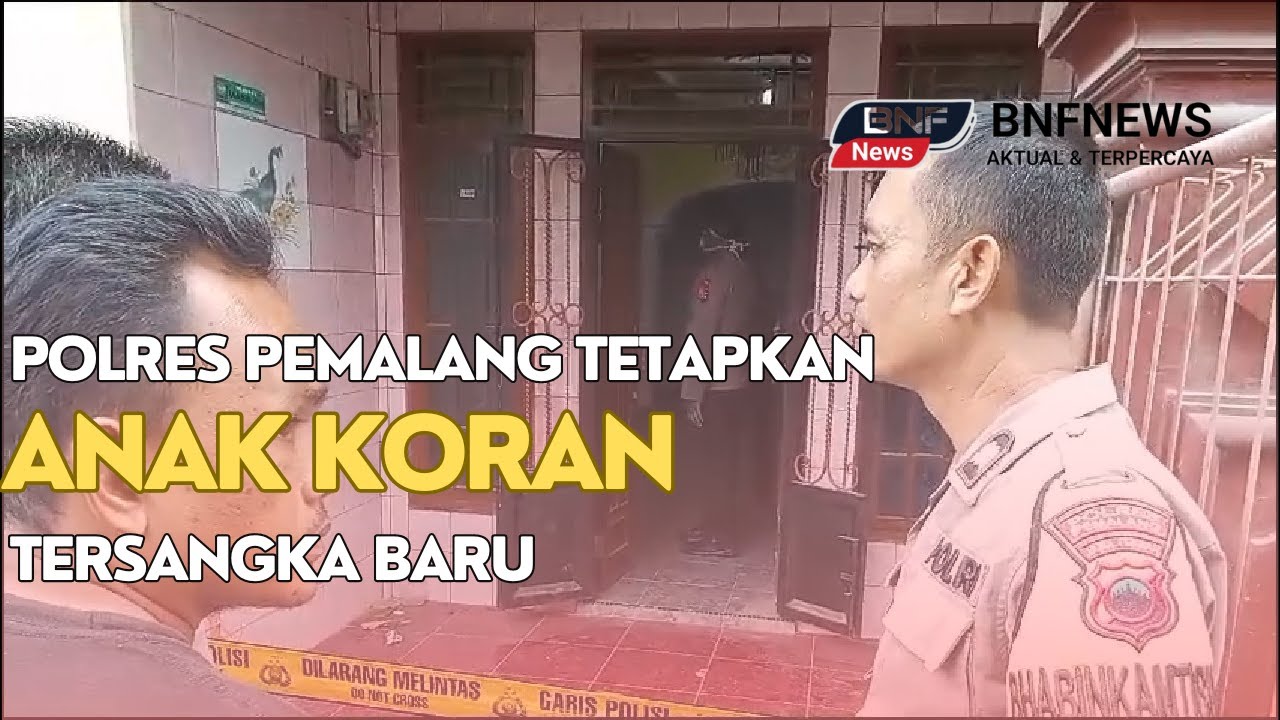POLRES PEMALANG TETAPKAN ANAK KORBAN TERSANGKA BARU KASUS PEMBUNUHAN PEDAGANG MAINAN