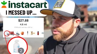 I made a ROOKIE MISTAKE (Delivering for Instacart in 2024)
