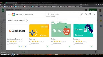 Solver Add On in Google Sheets