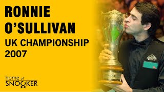 Ronnie O'Sullivan shows his best at UK Championship 2007!