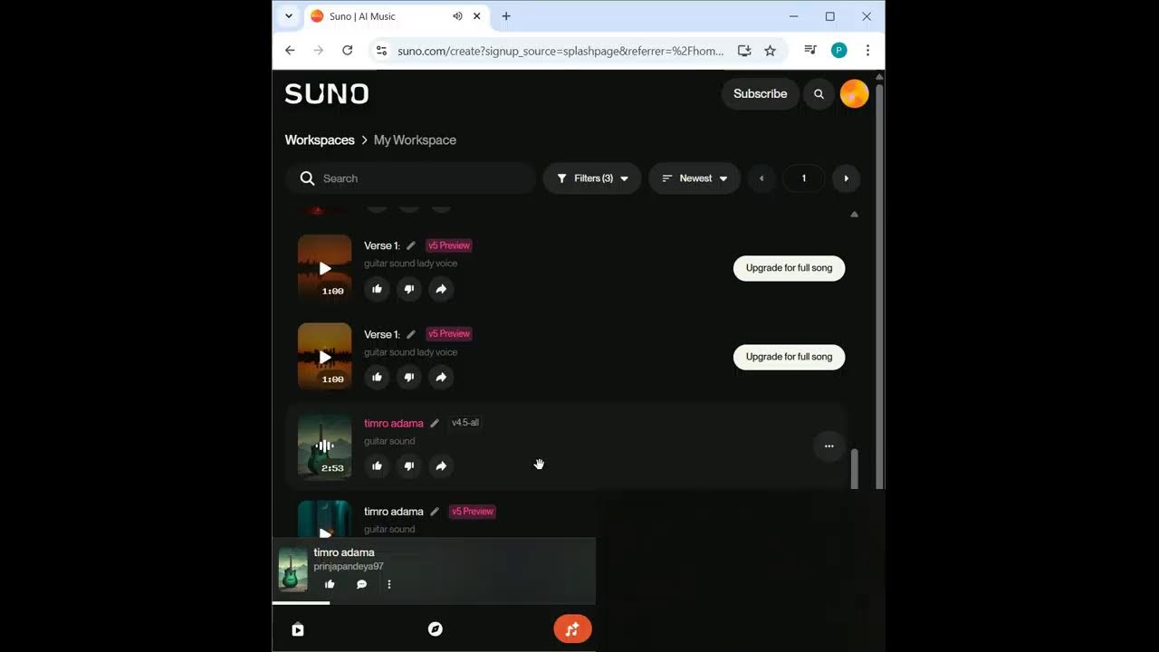 2 minutes 100 subscribe complete