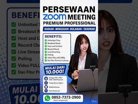 Tingkatkan kualitas meeting bisnis Anda dengan Zoom Meeting Premium #zoommeeting #zoompremium