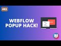 Webflow Popup Modal on Click (Beginner Tutorial)
