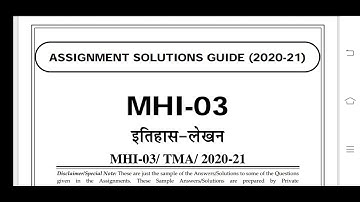 MHI 3 Ignou Solved Assignment 2020-21