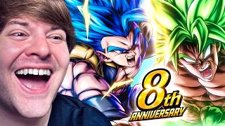 (Dragon Ball Legends) LIVE REACTION TO 8TH ANNIVERSARY PART 1 ULTRA/LEGEND GOGETA & BROLY REVEAL!
