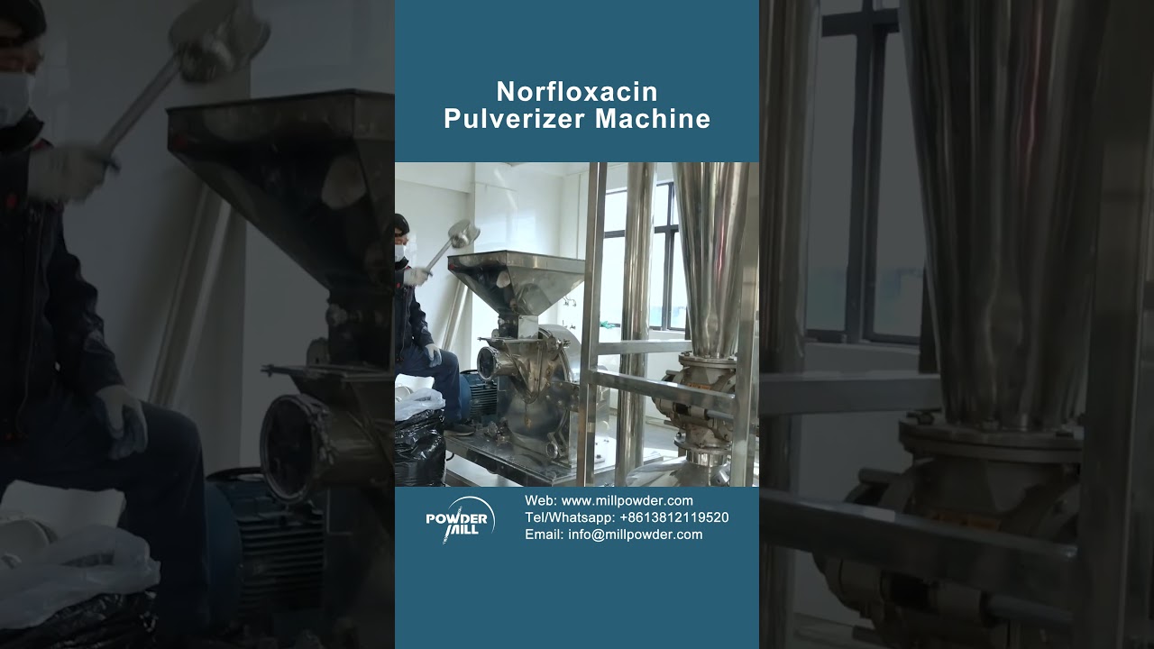 Norfloxacin Pulverizer Machine, Active Pharmaceutical Powder Grinding Milling Machine - Mill Powder