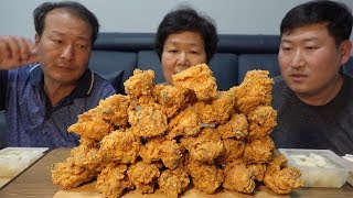 BHC 후라이드 닭다리 치킨(Fried chicken drumsticks)~먹방!! - Mukbang eating show