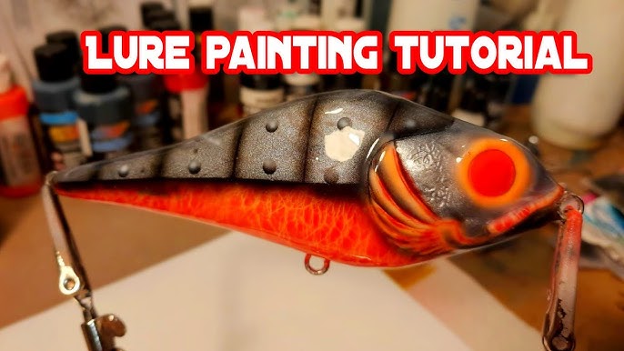 How to paint the crackle effect, on a crank bait body 