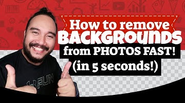 How to Remove Backgrounds from Photos Fast! (in 5 seconds!) Using your mobile Phone