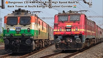 🔥DHAULI + ISPAT + FALAKNUMA EXPRESS 130 KMPH High Speed Trains at South Eastern’s Fastest Corridor🇮🇳