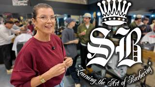 Learning to Barber with Vikki Smith | A Look Inside SB Barber Academy