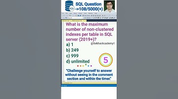 SQL Question 108 || #shorts #ytshorts #youtubeshorts #sql #interview #reels #mysql@SekharAcademy1