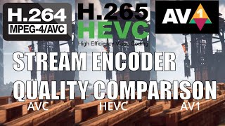H264 vs H265 vs AV1 visual quality comparison RX 7900 XT encoder