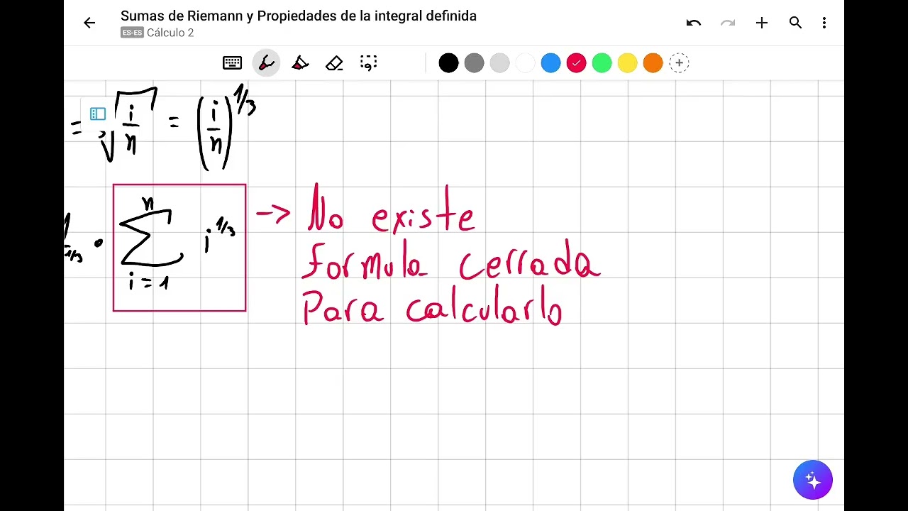 Cálculo 2 - Cápsula 1: Suma de Riemann y propiedades de la Integral Definida [Vicente Salas]