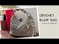 Crochet Blink Bag 🌼 Aesthetic Crochet Drawstring Purse Tutorial for Beginners | DIY Handmade
