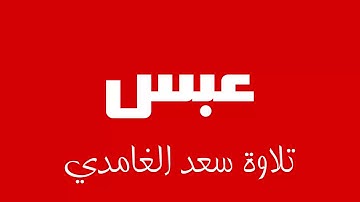 80 - Surah Abasa SAAD AL-GHAMDI سورة عبس سعد الغامدي