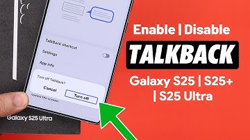How to Disable / Turn OFF TalkBack on a Samsung Galaxy S25 Ultra/S25+!