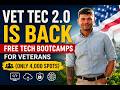 New VA Education Benefit: VET TEC 2.0 Is Back — Free Tech Bootcamps for Veterans (Only 4,000 Spots)
